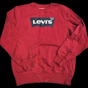 Levi's Bold Red Crewneck Sweater